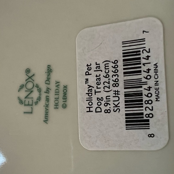 Lenox Holiday Pet Treat Jar - Picture 4 of 4